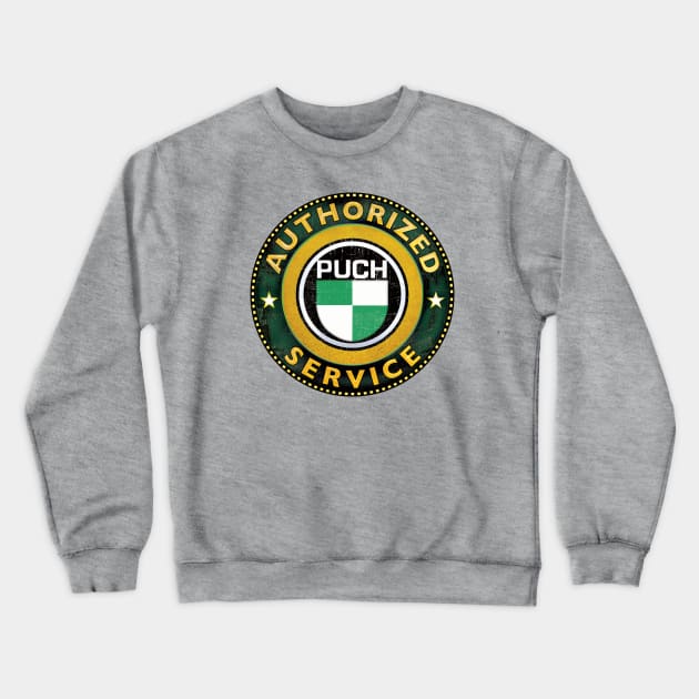 Authorized Service - Puch Crewneck Sweatshirt by Midcenturydave